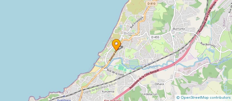 localisation de l'entreprise MONSIEUR CLEMENT GARCIA  BIDART