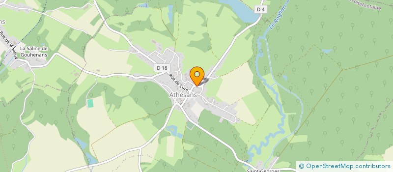 localisation de l'entreprise MONSIEUR CLEMENT GAUSSIN  ATHESANS-ETROITEFONTAINE
