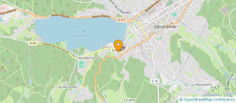 localisation de l'entreprise MONSIEUR CLEMENT GEHIN  GERARDMER