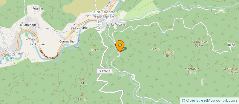 localisation de l'entreprise MONSIEUR CLEMENT GELY  SAINT-ETIENNE-D'ALBAGNAN