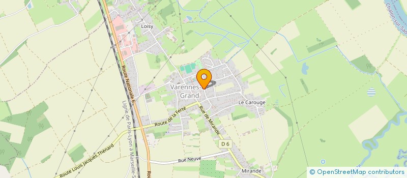 localisation de l'entreprise MONSIEUR CLEMENT GENIEUX  VARENNES-LE-GRAND