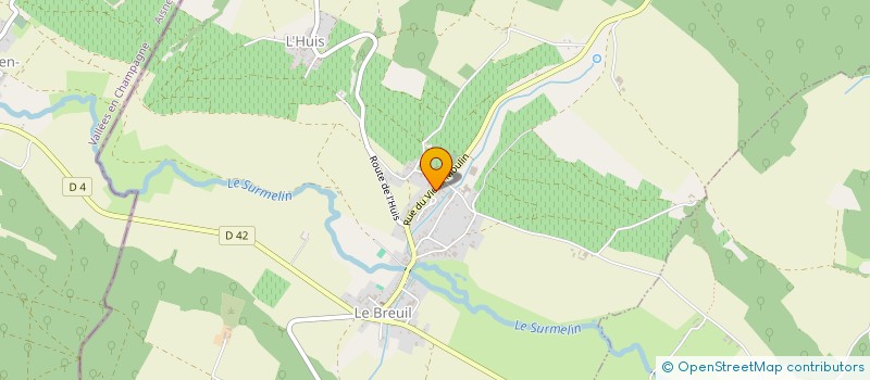 localisation de l'entreprise MONSIEUR CLEMENT GERARDIN à LE BREUIL