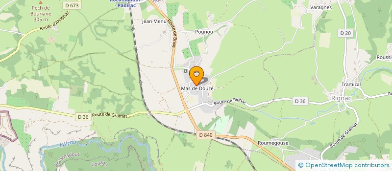 localisation de l'entreprise MONSIEUR CLEMENT GIBERT  ROCAMADOUR