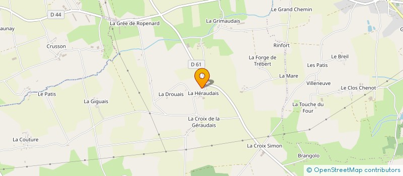 localisation de l'entreprise MONSIEUR CLEMENT GICQUEL  LA CHAPELLE-BOUEXIC