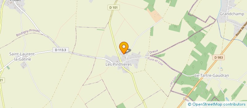 localisation de l'entreprise MONSIEUR CLEMENT GILOT à LES PINTHIERES