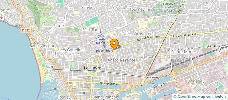 localisation de l'entreprise MONSIEUR CLEMENT GIRAUD  LE HAVRE