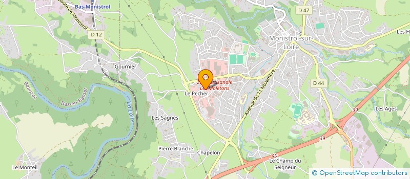 localisation de l'entreprise MONSIEUR CLEMENT GIRE  MONISTROL-SUR-LOIRE