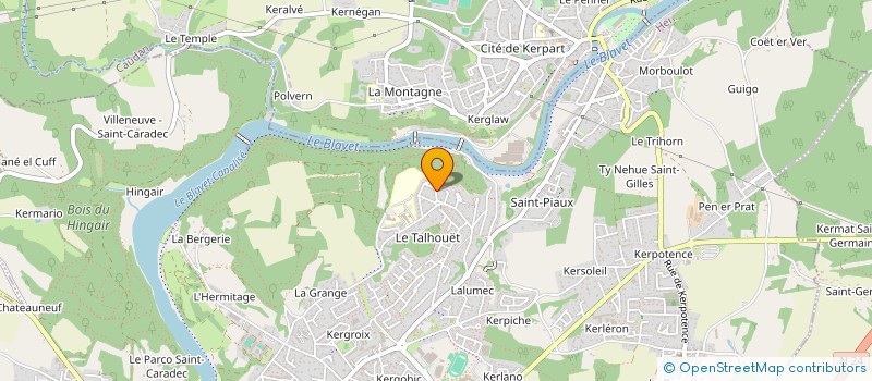 localisation de l'entreprise MONSIEUR CLEMENT GLAIN  HENNEBONT