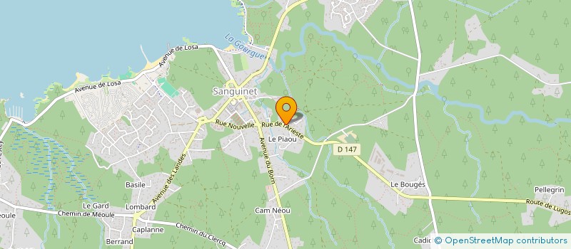 localisation de l'entreprise MONSIEUR CLEMENT GOMBEAUD  SANGUINET