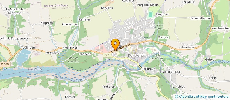 localisation de l'entreprise MONSIEUR CLEMENT GOUDARD à PONT-CROIX