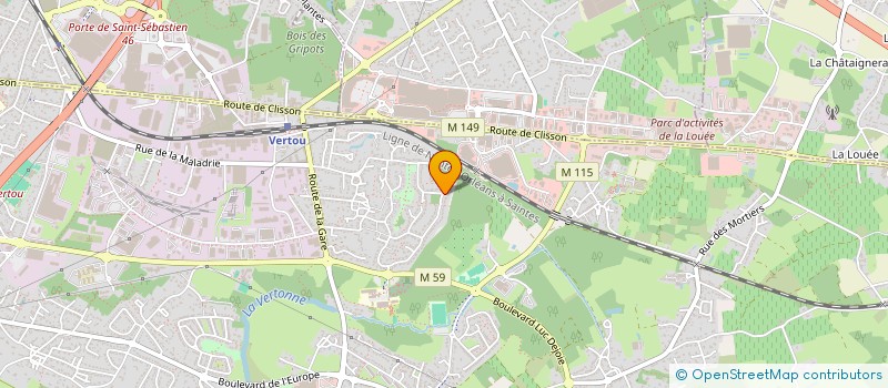 localisation de l'entreprise MONSIEUR CLEMENT GOURRIEREC à VERTOU