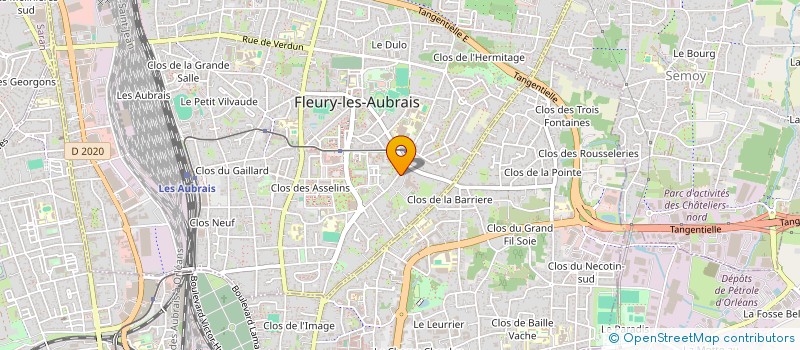localisation de l'entreprise MONSIEUR CLEMENT GRILLO à FLEURY-LES-AUBRAIS