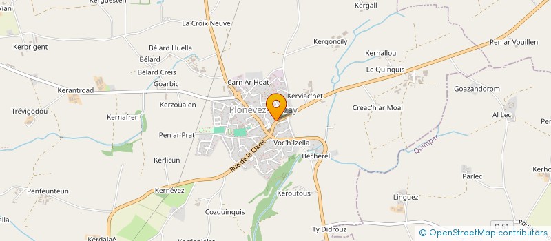 localisation de l'entreprise MONSIEUR CLEMENT GROUX TEMATUA  PLONEVEZ-PORZAY