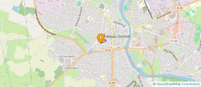localisation de l'entreprise MONSIEUR CLEMENT GUAIS à CHATEAU-GONTIER-SUR-MAYENNE