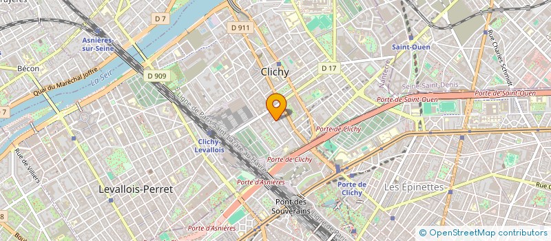 localisation de l'entreprise MONSIEUR CLEMENT GUEGAN à CLICHY