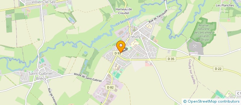 localisation de l'entreprise MONSIEUR CLEMENT GUERIN  CREULLY SUR SEULLES