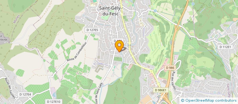 localisation de l'entreprise MONSIEUR CLEMENT GUERRIN  SAINT-GELY-DU-FESC