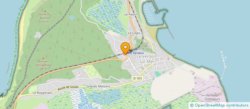 localisation de l'entreprise MONSIEUR CLEMENT GUICHARD  LE VERDON-SUR-MER