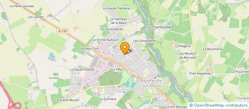 localisation de l'entreprise MONSIEUR CLEMENT GUILLET  AIGREFEUILLE-SUR-MAINE