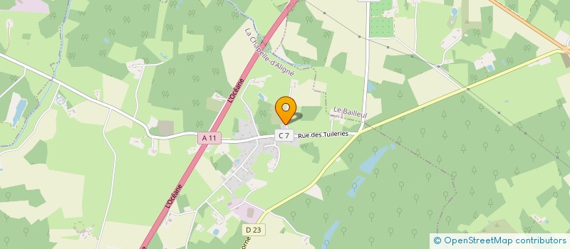 localisation de l'entreprise MONSIEUR CLEMENT GUILLON  LA CHAPELLE-D'ALIGNE