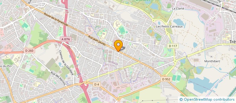 localisation de l'entreprise MONSIEUR CLEMENT GUINEBERTEAU  TRELAZE