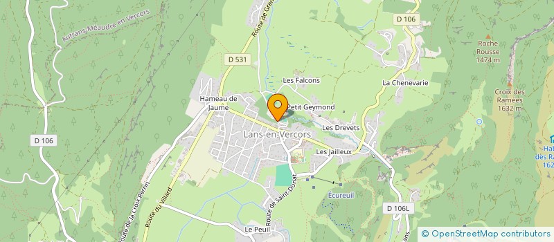 localisation de l'entreprise MONSIEUR CLEMENT GUINET  LANS-EN-VERCORS