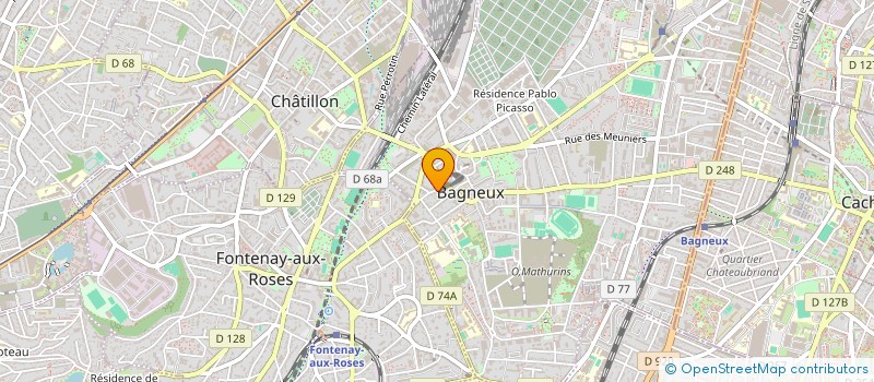 localisation de l'entreprise MONSIEUR CLEMENT GUTH  BAGNEUX