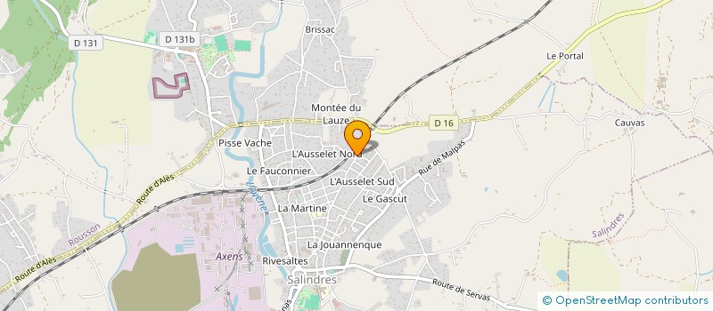 localisation de l'entreprise MONSIEUR CLEMENT GUYOMARD  SALINDRES