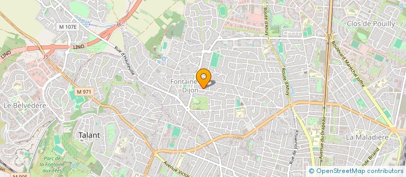 localisation de l'entreprise MONSIEUR CLEMENT HADJ  FONTAINE-LES-DIJON