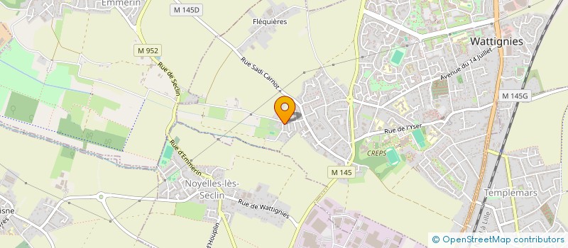 localisation de l'entreprise MONSIEUR CLEMENT HARMEGNIES  WATTIGNIES