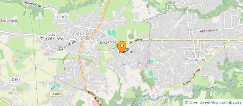 localisation de l'entreprise MONSIEUR CLEMENT HAUTAPLAIN  GREZIEU-LA-VARENNE