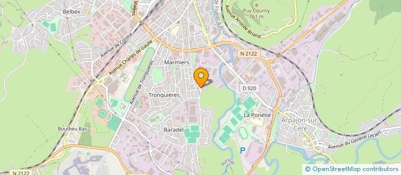localisation de l'entreprise MONSIEUR CLEMENT HEBERT à AURILLAC