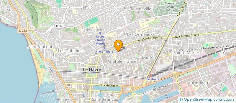 localisation de l'entreprise MONSIEUR CLEMENT HEDOU  LE HAVRE