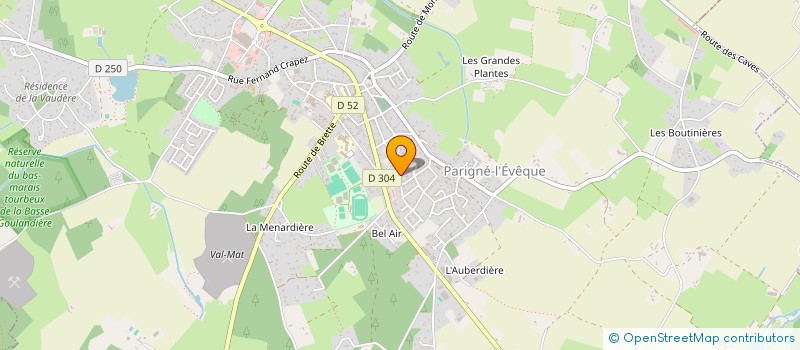 localisation de l'entreprise MONSIEUR CLEMENT HERIN  PARIGNE-L'EVEQUE