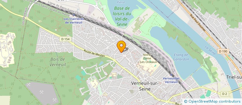 localisation de l'entreprise MONSIEUR CLEMENT HOURLIER  VERNEUIL-SUR-SEINE