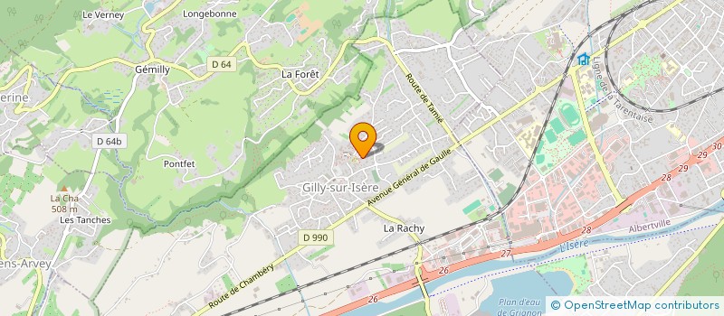 localisation de l'entreprise MONSIEUR CLEMENT HOUZE  GILLY-SUR-ISERE