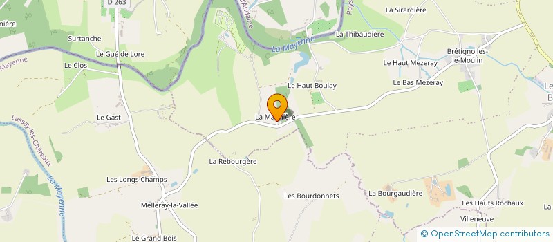 localisation de l'entreprise MONSIEUR CLEMENT HUBERT  LE HOUSSEAU-BRETIGNOLLES