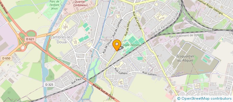 localisation de l'entreprise MONSIEUR CLEMENT HUGUENIN  LAMBRES-LEZ-DOUAI