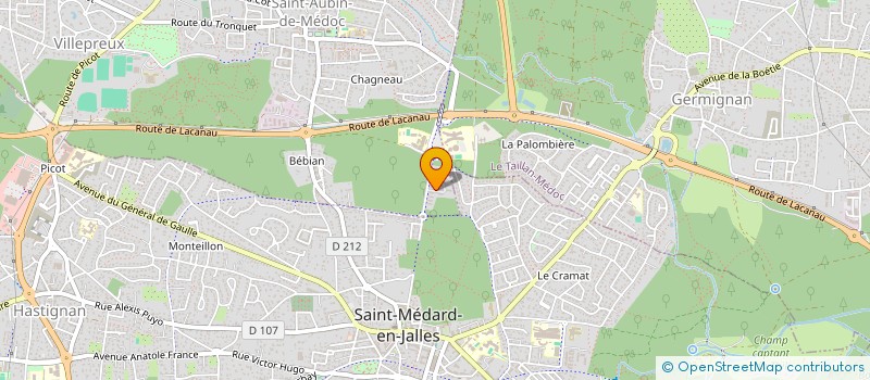 localisation de l'entreprise MONSIEUR CLEMENT IRUBETAGOYENA  SAINT-AUBIN-DE-MEDOC