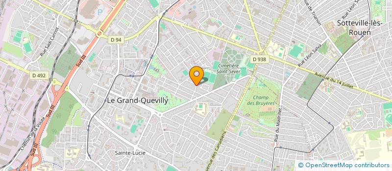 localisation de l'entreprise MONSIEUR CLEMENT JACQUELINE  LE GRAND-QUEVILLY