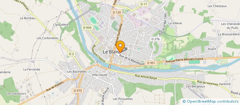 localisation de l'entreprise MONSIEUR CLEMENT JACQUET à LE BLANC