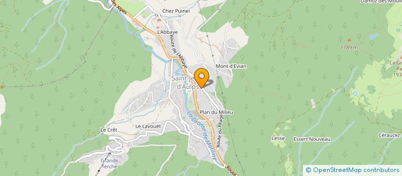 localisation de l'entreprise MONSIEUR CLEMENT JACQUIER  SAINT-JEAN-D'AULPS