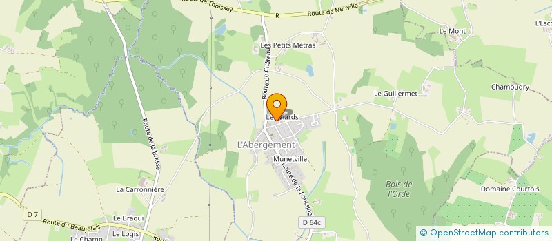 localisation de l'entreprise MONSIEUR CLEMENT JEAN ROBERT MONTAGNAT RENTIER à L'ABERGEMENT-CLEMENCIAT