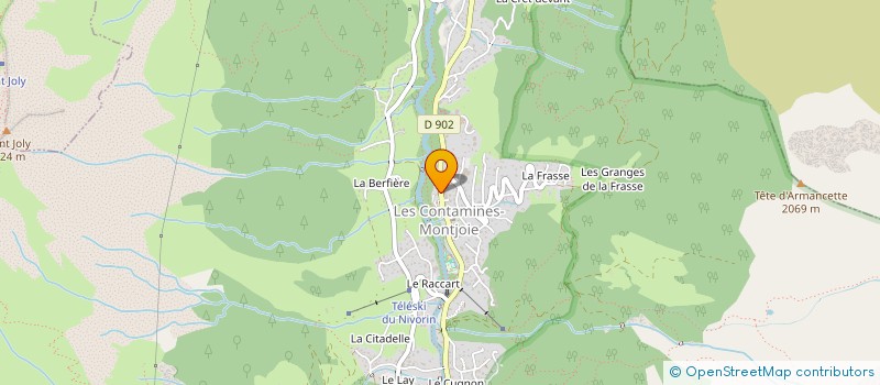 localisation de l'entreprise MONSIEUR CLEMENT JOSSE  LES CONTAMINES-MONTJOIE