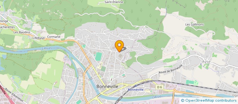 localisation de l'entreprise MONSIEUR CLEMENT JOURDAN  BONNEVILLE