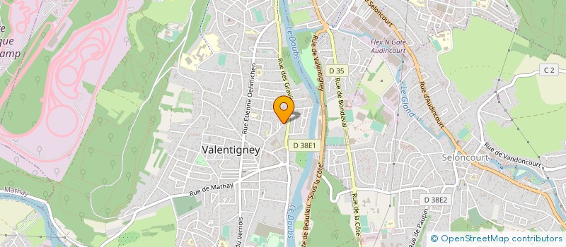 localisation de l'entreprise MONSIEUR CLEMENT JOURNOT  VALENTIGNEY