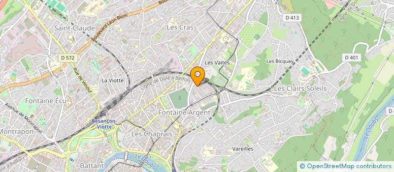 localisation de l'entreprise MONSIEUR CLEMENT JUBERT  BESANCON