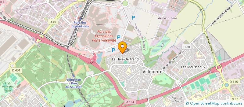 localisation de l'entreprise MONSIEUR CLEMENT KAWAL à VILLEPINTE