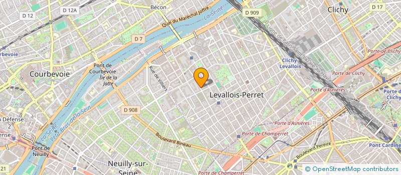 localisation de l'entreprise MONSIEUR CLEMENT KUATE FODOUOP à LEVALLOIS-PERRET