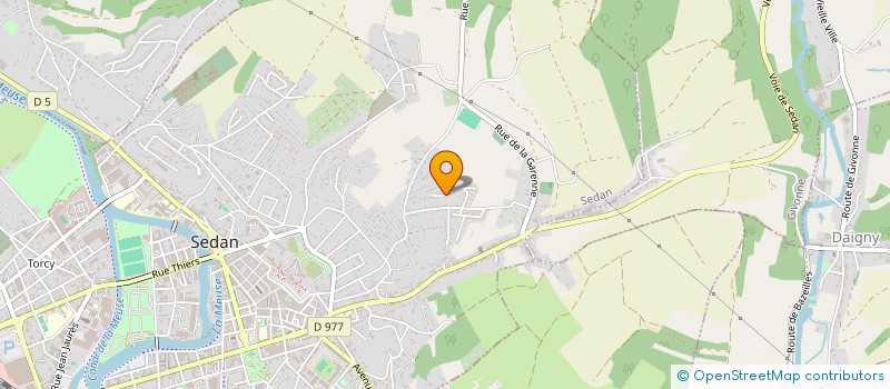 localisation de l'entreprise MONSIEUR CLEMENT LABOUGLIE  SEDAN